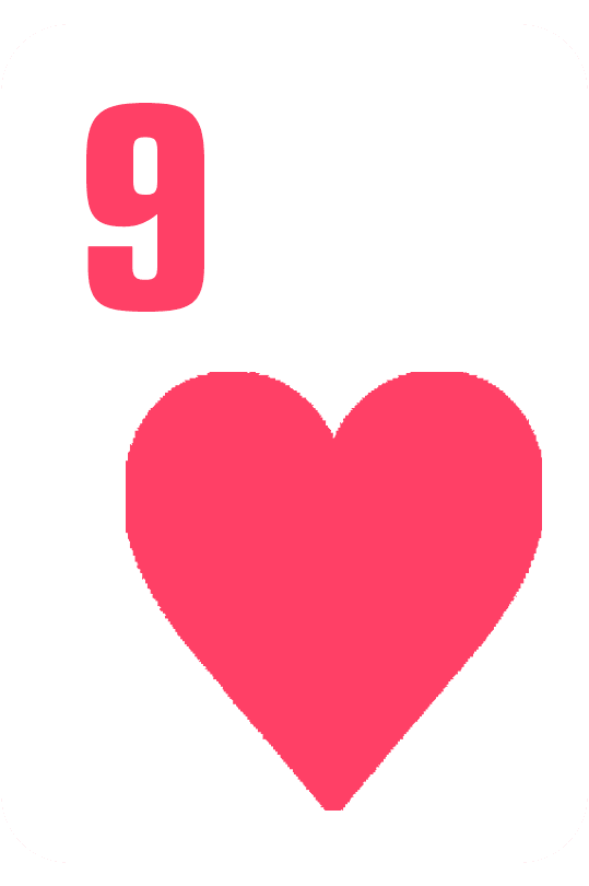 9 hearts
